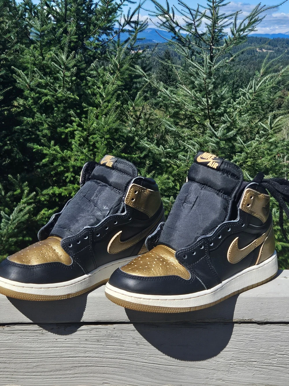 Air Jordan 1 High Black Metallic Gold